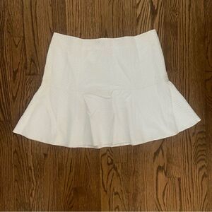 Ted Baker 4 NWOT white cotton pique mini skirt